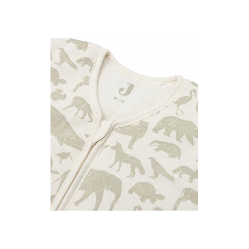 Jollein - Schlafsack 2-in-1 6-18 Monate 3 TOG Tiere Olivgrün
