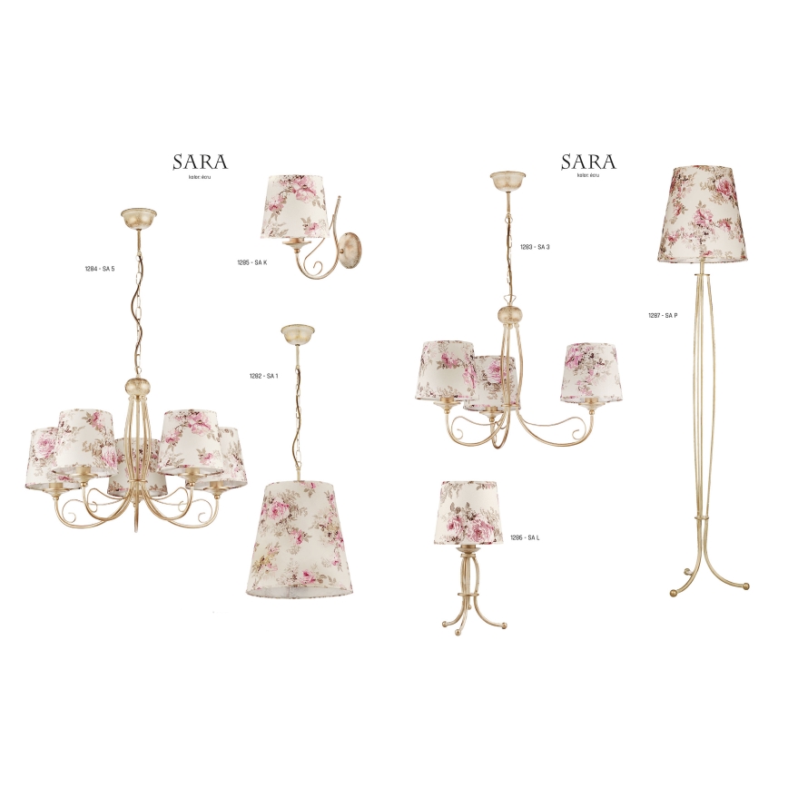 JUPITER 1282-SA1 - Hängeleuchte SARA 1xE27/60W