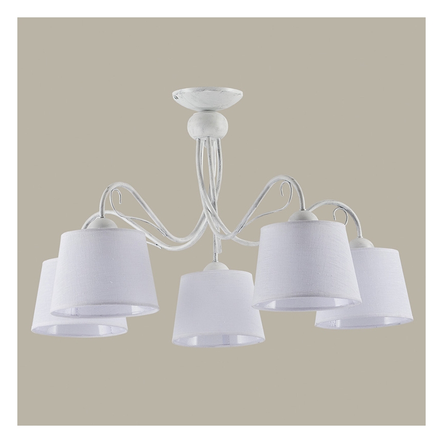 Jupiter 1350 - KM 5 PB - Deckenleuchte KAMELIA 5xE27/60W/230V