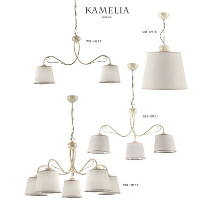 Jupiter 1353 - KM 3 E - Kronleuchter mit Kette KAMELIA 3xE27/60W/230V