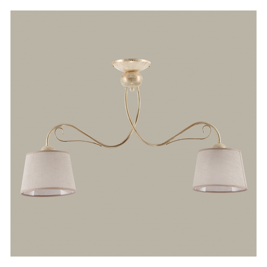 Jupiter 1356 - KM 2 PE - Die Deckenleuchte KAMELIA 2xE27/60W/230V