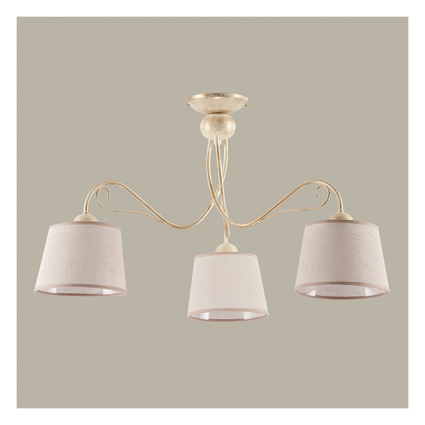 Jupiter 1357 - KM 3 PE - Deckenleuchte KAMELIA 3xE27/60W/230V