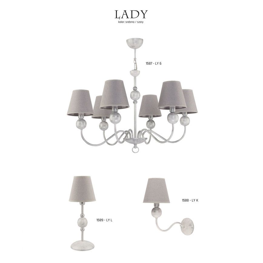 Jupiter 1588 - LY K BI - Wandleuchte LADY E14/40W