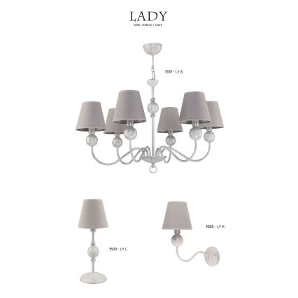 Jupiter 1589 - LY L BI - Tischlampe LADY E14/40W