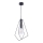 Jupiter 1661 - Hängeleuchte KAIR 1xE27/60W/230V schwarz/glänzendes Chrom
