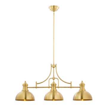 Jupiter 1915 - Deckenleuchte an Stange PLATINO 3xE27/60W/230V Messing