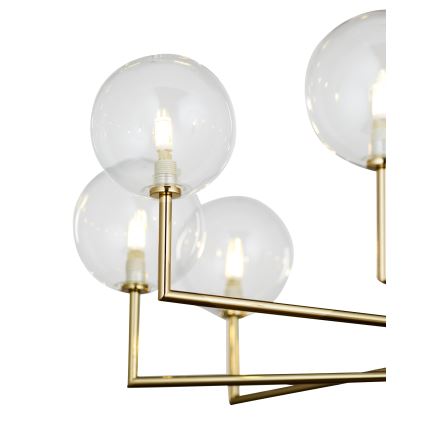 Jupiter 1976 - Kronleuchter an Stange FEME 10xG9/10W/230V golden