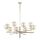 Jupiter 1977 - Kronleuchter an Stange FEME 10xG9/10W/230V golden/beige