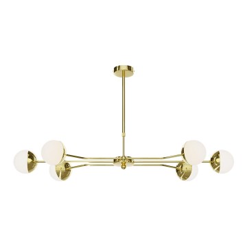 Jupiter 1980 - Kronleuchter an Stange TRENTO 6xG9/10W/230V golden