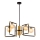 Jupiter 1984 - Kronleuchter an Stange IBRA 5xG9/10W/230V schwarz/golden/beige