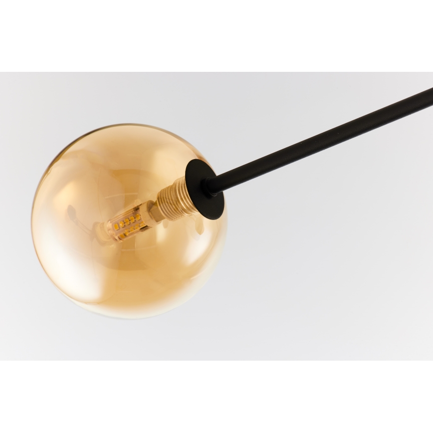 Jupiter 1994 - Deckenleuchte an Stange MOKA 4xGU10/10W/230V + 4xG9/10W/230V schwarz/beige