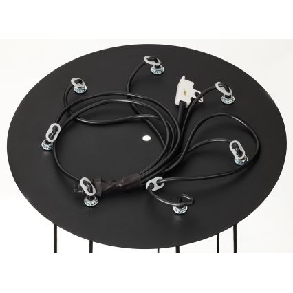 Jupiter 2015 - Hängeleuchte an Schnur ALAS 7xGU10/10W/230V schwarz/golden