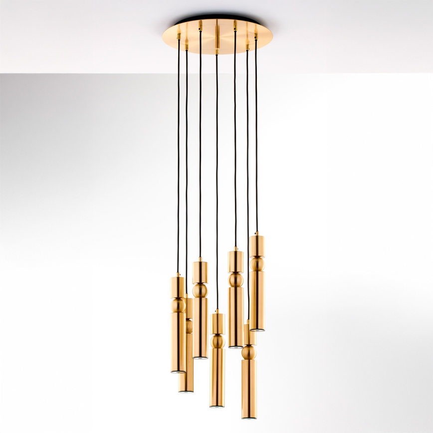 Jupiter 2021 - Hängeleuchte an Schnur ALAS 7xGU10/10W/230V golden