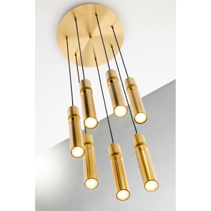Jupiter 2021 - Hängeleuchte an Schnur ALAS 7xGU10/10W/230V golden
