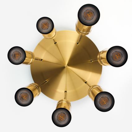 Jupiter 2021 - Hängeleuchte an Schnur ALAS 7xGU10/10W/230V golden