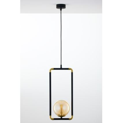 Jupiter 2024 - Hängeleuchte an Schnur ZAFRA 1xG9/10W/230V schwarz/golden/beige