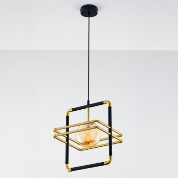 Jupiter 2025 - Hängeleuchte an Schnur FIORI 1xG9/10W/230V schwarz/golden/beige