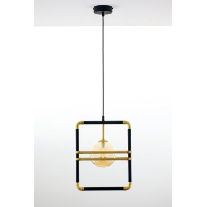 Jupiter 2025 - Hängeleuchte an Schnur FIORI 1xG9/10W/230V schwarz/golden/beige
