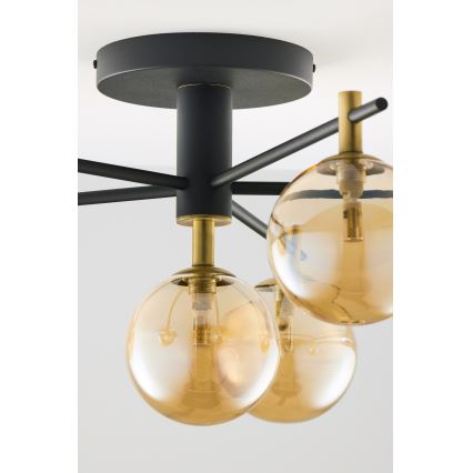 Jupiter 2033 - Aufbauleuchte FIGARO 6xG9/10W/230V schwarz/golden/beige