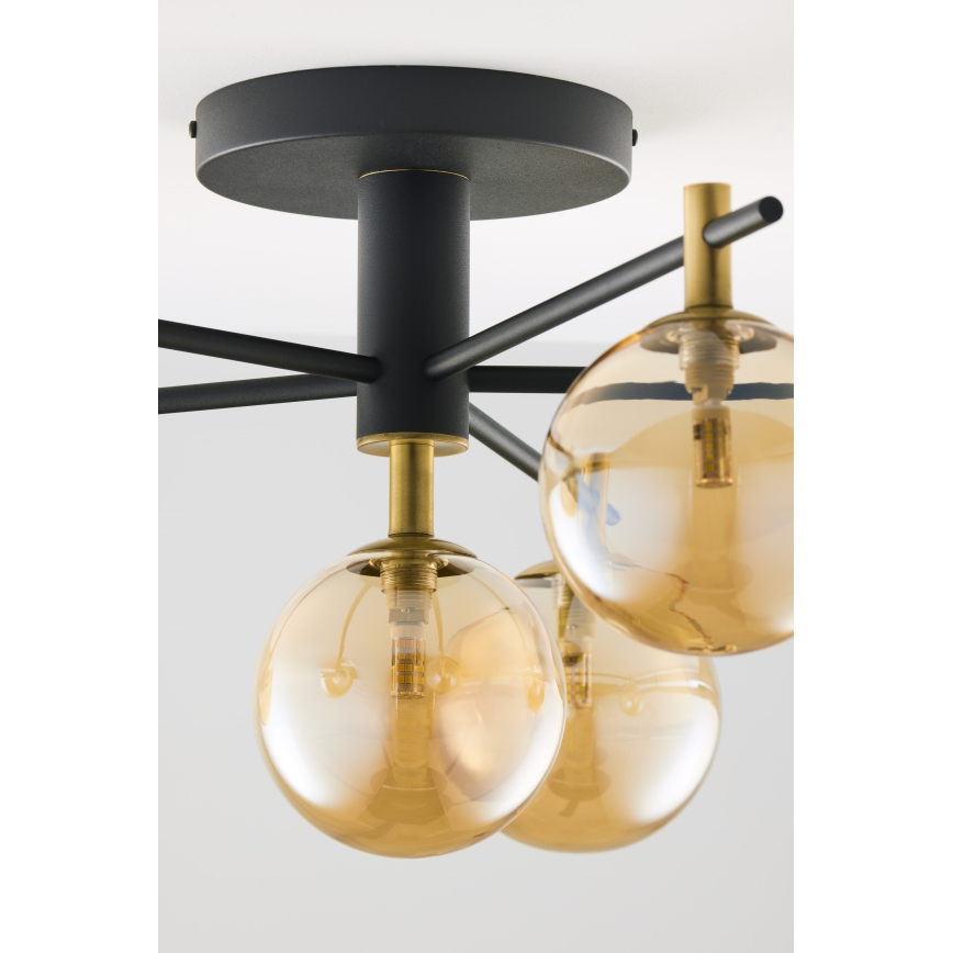 Jupiter 2033 - Aufbauleuchte FIGARO 6xG9/10W/230V schwarz/golden/beige