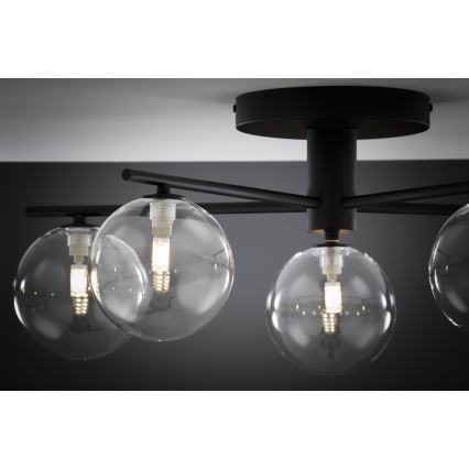 Jupiter 2046 - Aufbauleuchte PRATO 5xG9/10W/230V schwarz/klar