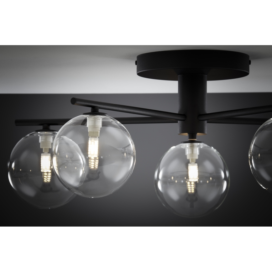 Jupiter 2046 - Aufbauleuchte PRATO 5xG9/10W/230V schwarz/klar