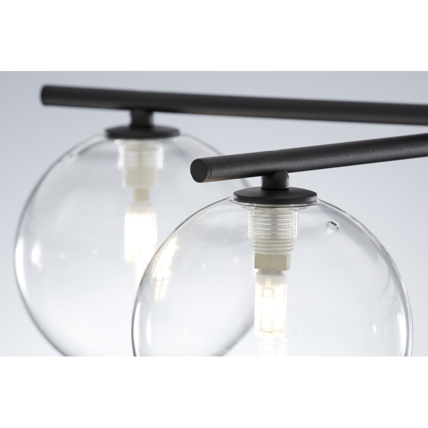 Jupiter 2046 - Aufbauleuchte PRATO 5xG9/10W/230V schwarz/klar