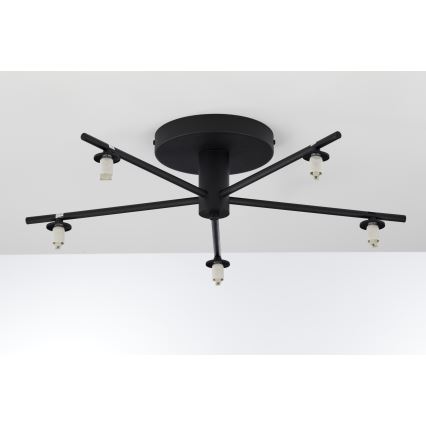 Jupiter 2046 - Aufbauleuchte PRATO 5xG9/10W/230V schwarz/klar