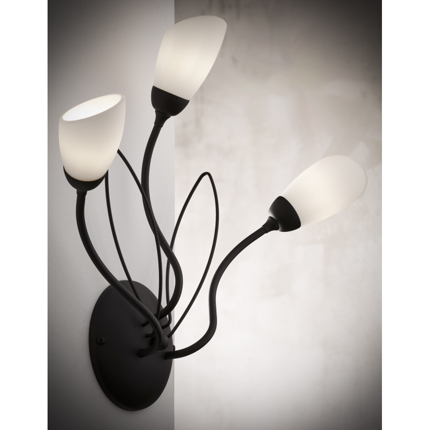 Jupiter 2059 - Wandleuchte GLORIOSA 3xG9/14W/230V schwarz