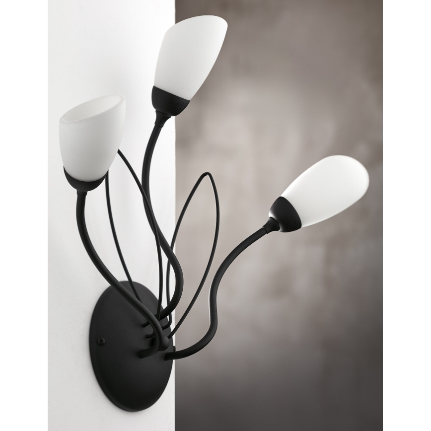 Jupiter 2059 - Wandleuchte GLORIOSA 3xG9/14W/230V schwarz