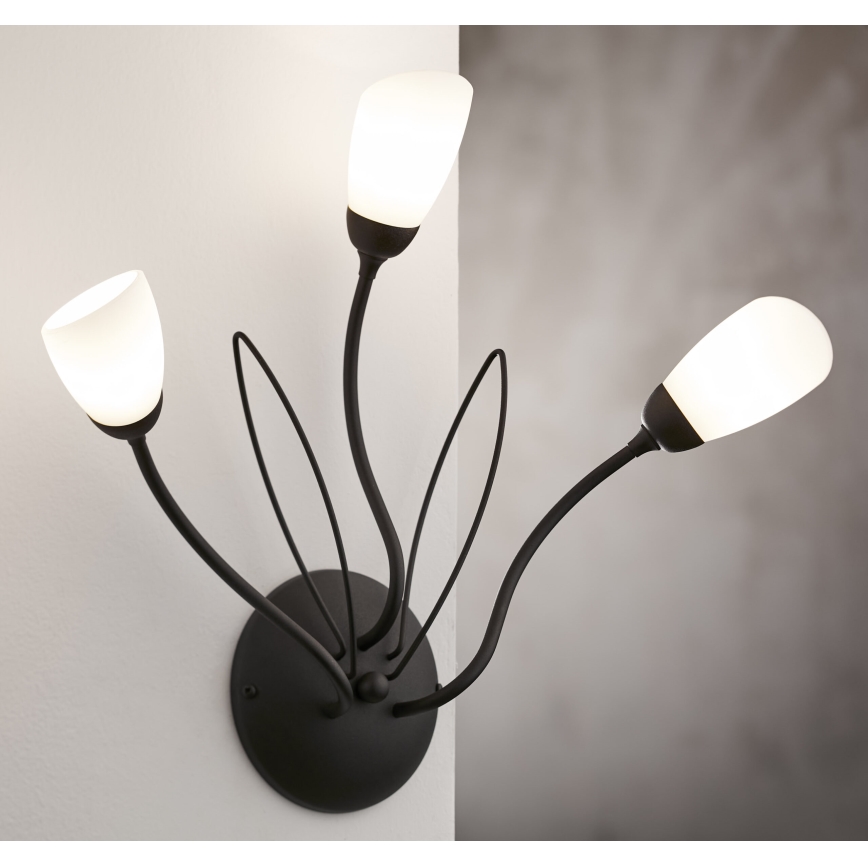 Jupiter 2059 - Wandleuchte GLORIOSA 3xG9/14W/230V schwarz
