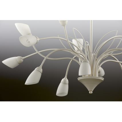 Jupiter 2062 - Kronleuchter an Kette GLORIOSA 15xG9/14W/230V cremefarben