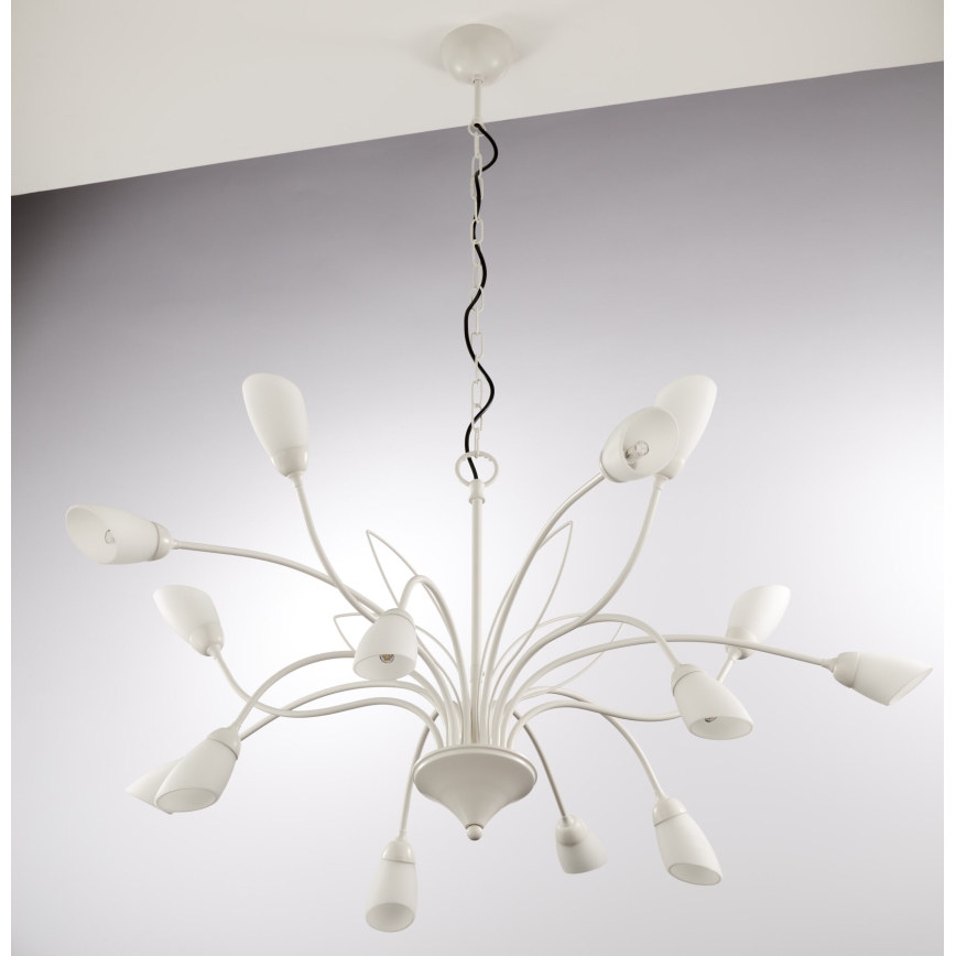 Jupiter 2062 - Kronleuchter an Kette GLORIOSA 15xG9/14W/230V cremefarben