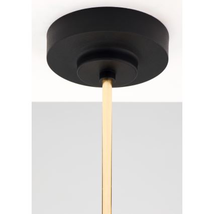 Jupiter 2088 - Deckenleuchte an Stange RAMIREZ 5xE27/15W/230V gold/schwarz