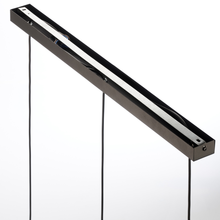 Jupiter 2092 - Pendelleuchte CORTINA 3xE27/15W/230V mit Seilaufhängung gold/schwarz