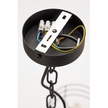 Jupiter 2101 - Kronleuchter an Kette ARTHUR 5xE27/15W/230V blau/schwarz