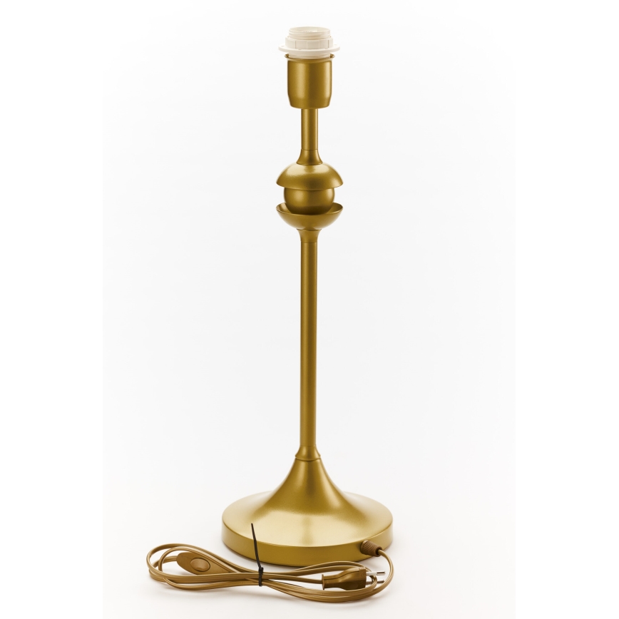 Jupiter 2112 - Tischlampe KASZMIR 1xE27/15W/230V weiß/gold/Marmor-Optik