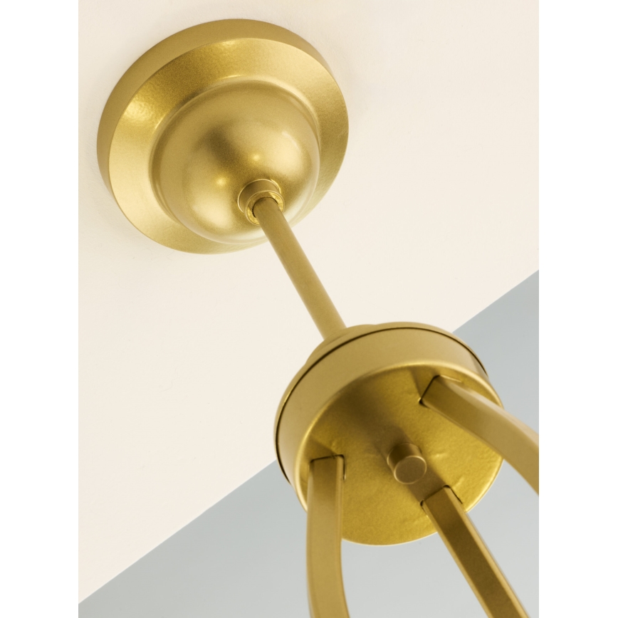 Jupiter 2113 - Pendelleuchte mit Stange KASZMIR 3xE27/15W/230V blau/gold