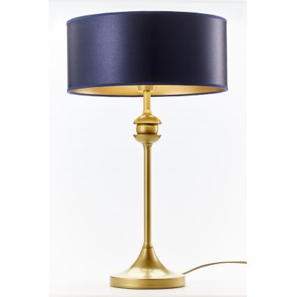 Jupiter 2116 - Tischlampe KASZMIR 1xE27/15W/230V blau/gold