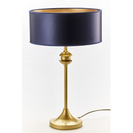 Jupiter 2116 - Tischlampe KASZMIR 1xE27/15W/230V blau/gold