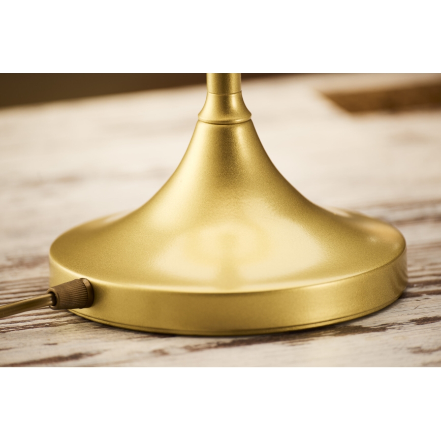 Jupiter 2116 - Tischlampe KASZMIR 1xE27/15W/230V blau/gold