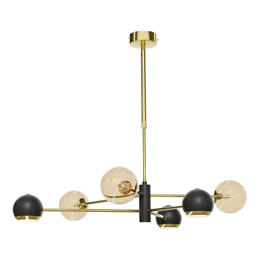 Jupiter - Ersatzglas für Kronleuchter MOKA G9, Ø 12 cm, rauchbeige