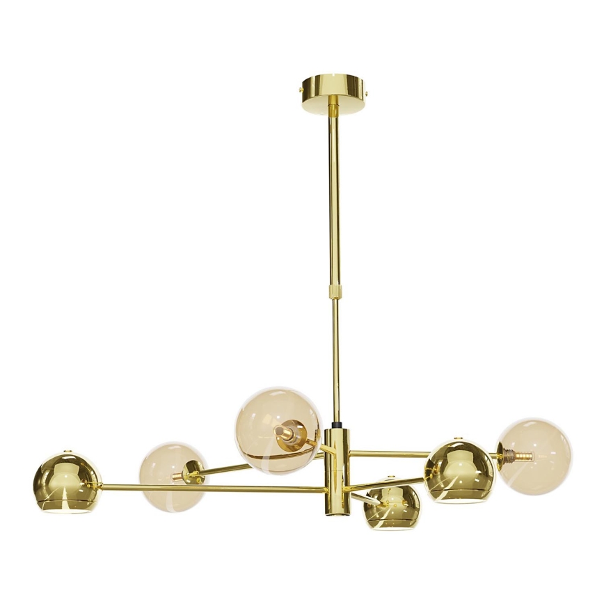 Jupiter - Ersatzglas für Kronleuchter MOKA G9, Ø 12 cm, rauchbeige