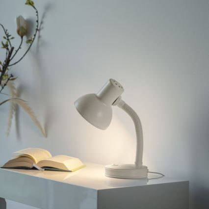 JUST LIGHT. 11080-16 - Flexible Tischlampe FLEXI 1xE27/25W/230V weiß
