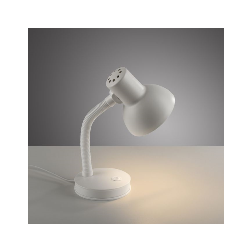 JUST LIGHT. 11080-16 - Flexible Tischlampe FLEXI 1xE27/25W/230V weiß