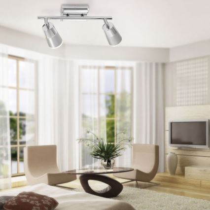JUST LIGHT. 11229-17 - LED-Strahler DALLI 2xLED/3,5W/230V glänzendes Chrom