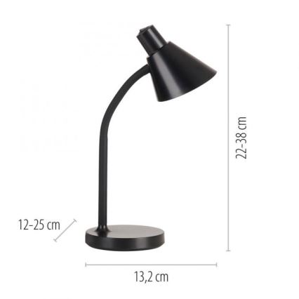 JUST LIGHT. 11248-18 - flexible LED-Schreibtischlampe PIXIE LED/4,5 W/230 V schwarz
