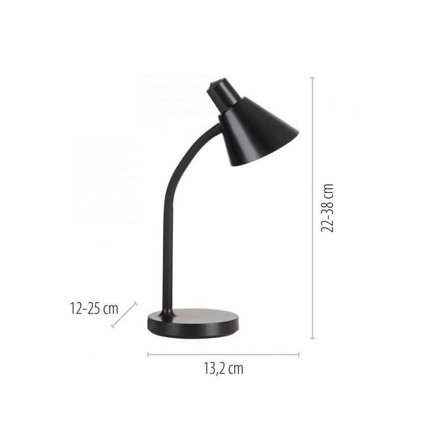 JUST LIGHT. 11248-18 - flexible LED-Schreibtischlampe PIXIE LED/4,5 W/230 V schwarz