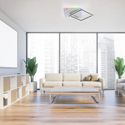 JUST LIGHT. 11327-95 - Dimmbare LED-RGBW-Deckenleuchte RENDA LED/31W/230V 2700-5000K + Fernbedienung