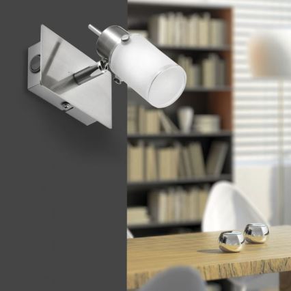 JUST LIGHT. 11931-55 - LED-Wandstrahler MAX 1xGU10/4W/230V matt Chrom